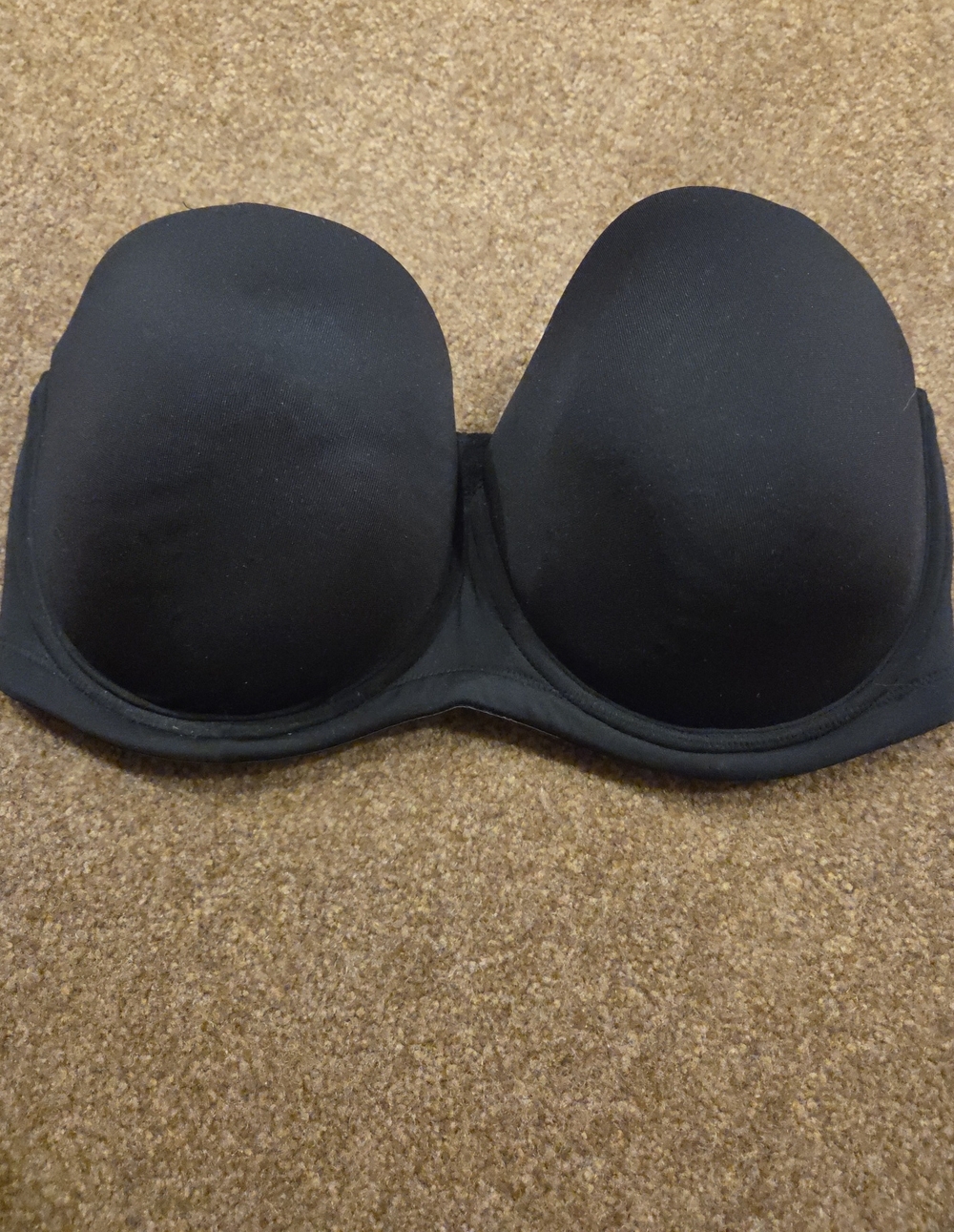 Wacoal Black Strapless Molded Cup Bra